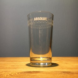 Glass Absolut vodka conical...