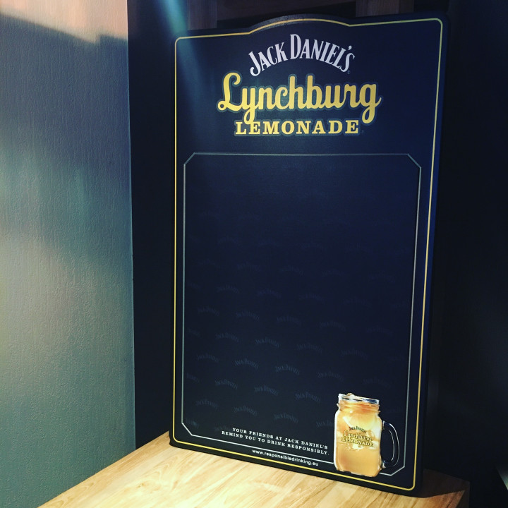 Ardoise Jack Daniel's Lynchburg grand modèle