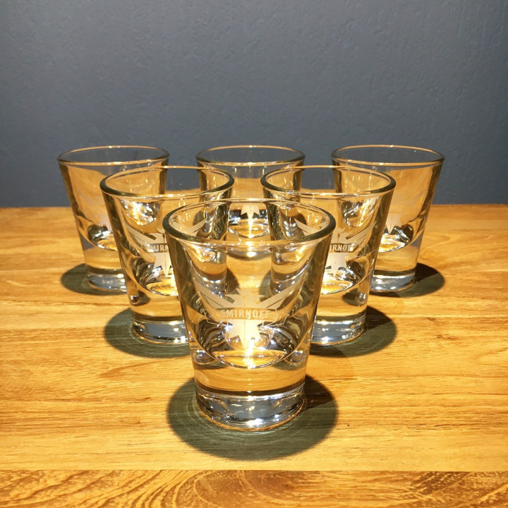 Glass Smirnoff shooter