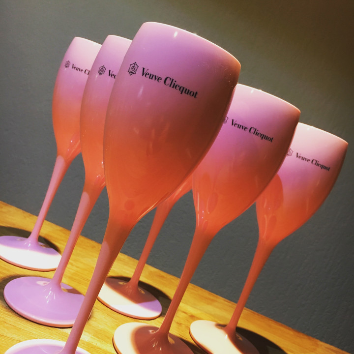 Flute Veuve Clicquot PVC rose 15cl