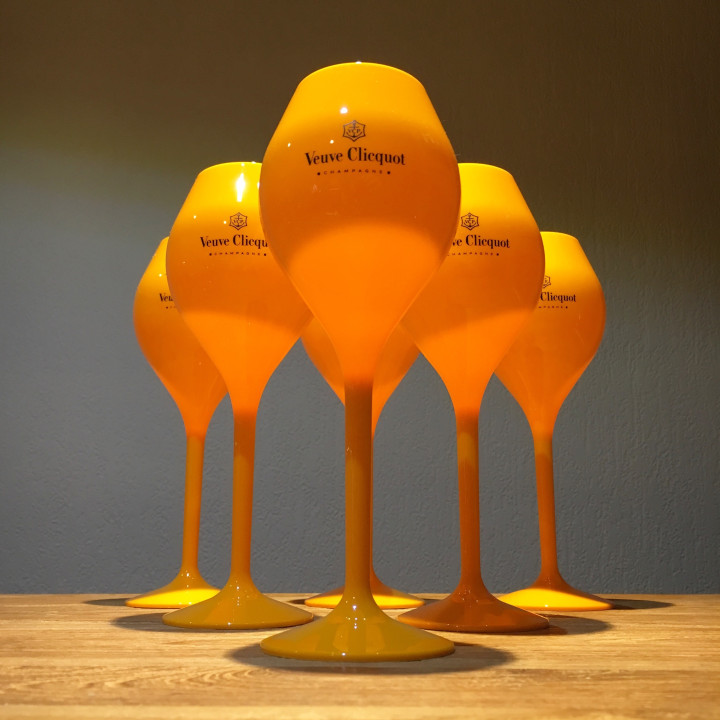 Flute Veuve Clicquot PVC orange 20cl