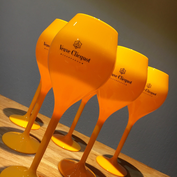 Flute Veuve Clicquot PVC orange 20cl