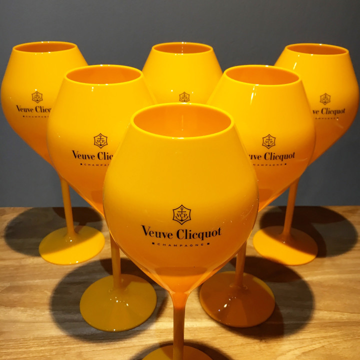 Flute Veuve Clicquot PVC orange 40cl