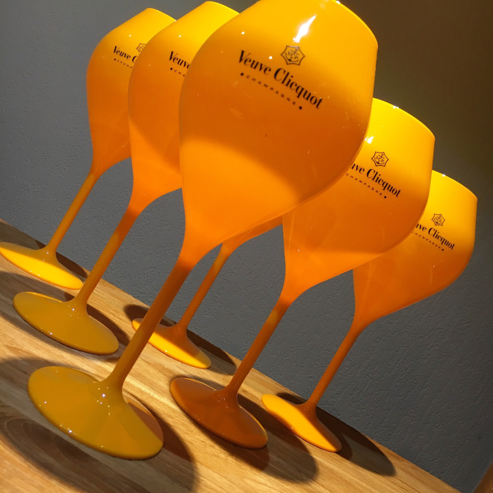 Flute Veuve Clicquot PVC orange 40cl