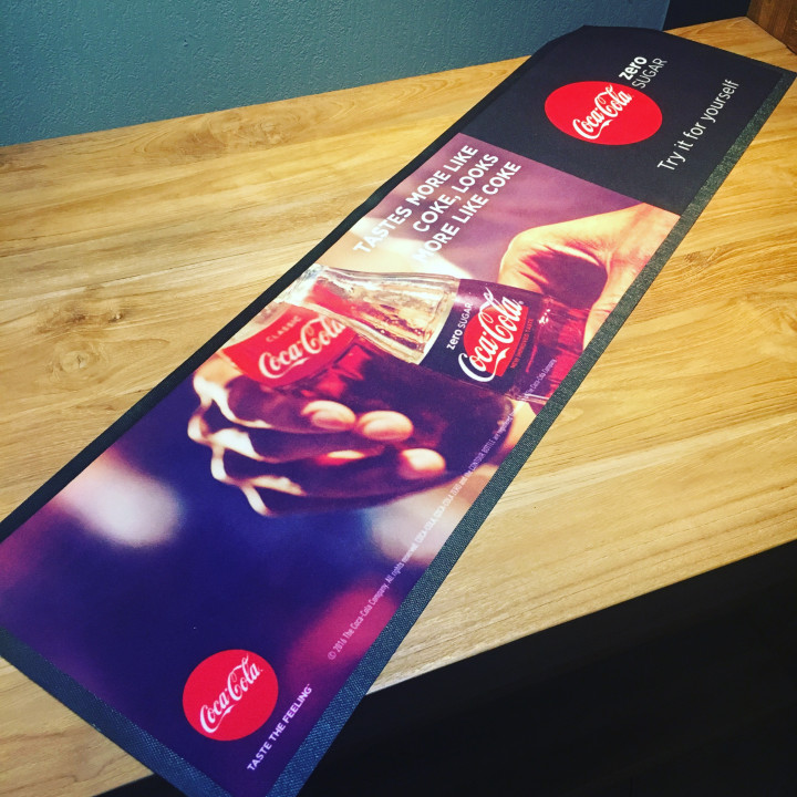 Tapis de bar Coca-Cola zéro