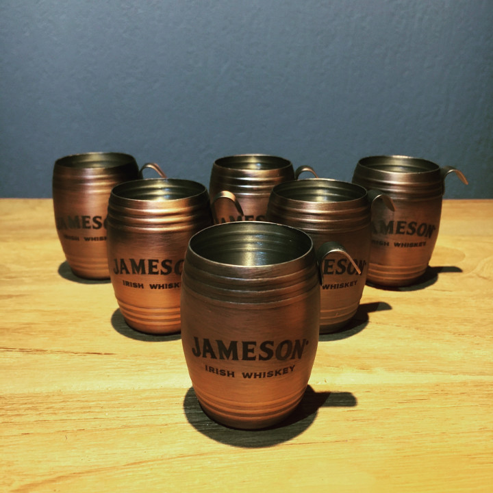 Verre Jameson shooter métal
