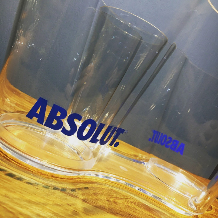 Bottle bucket Absolut vodka pvc 4b