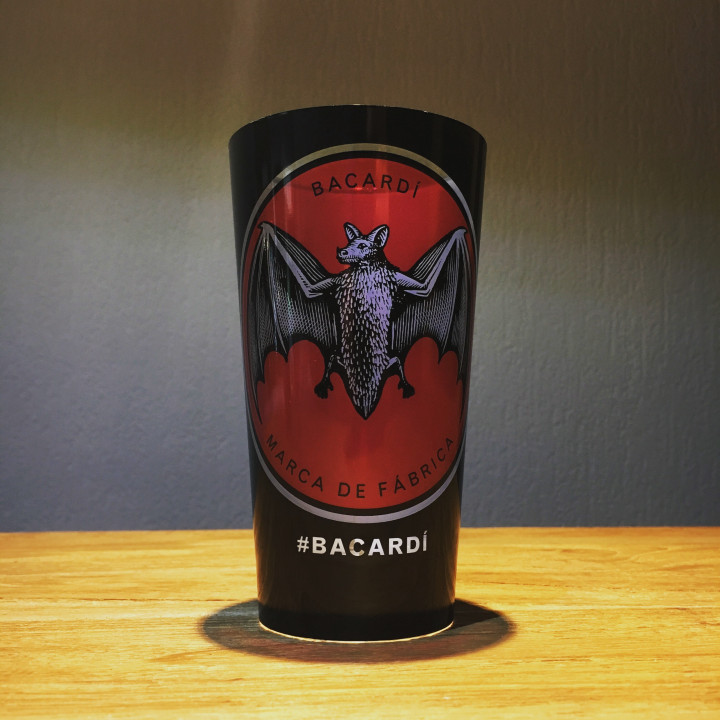 Plastic beker Bacardi pvc met verlichting