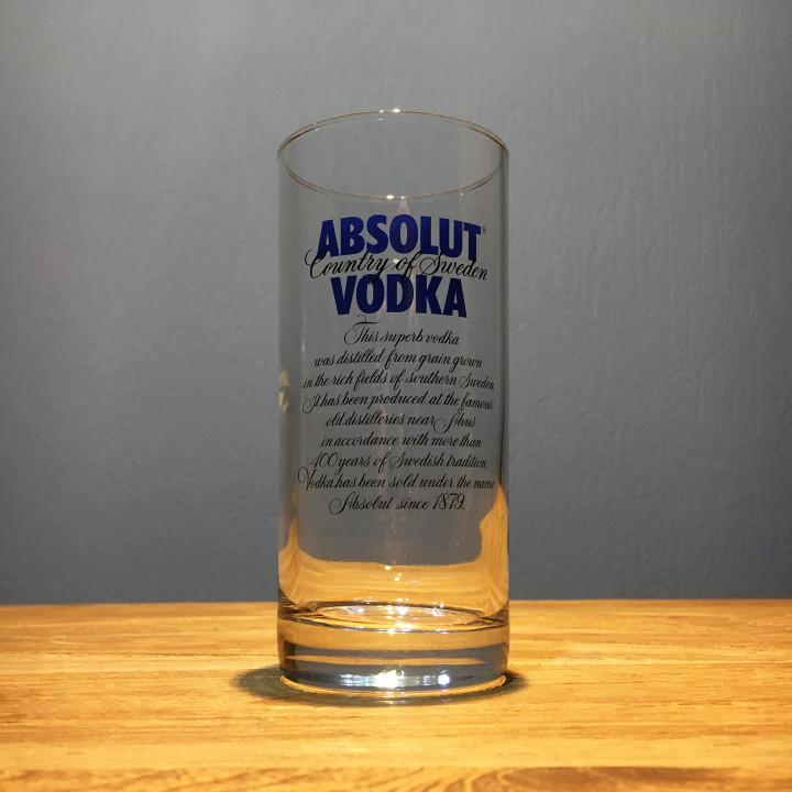 Verre vodka Absolut long drink modèle coupé