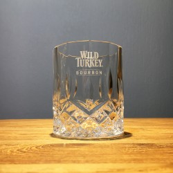 Glass Wild Turkey bourbon