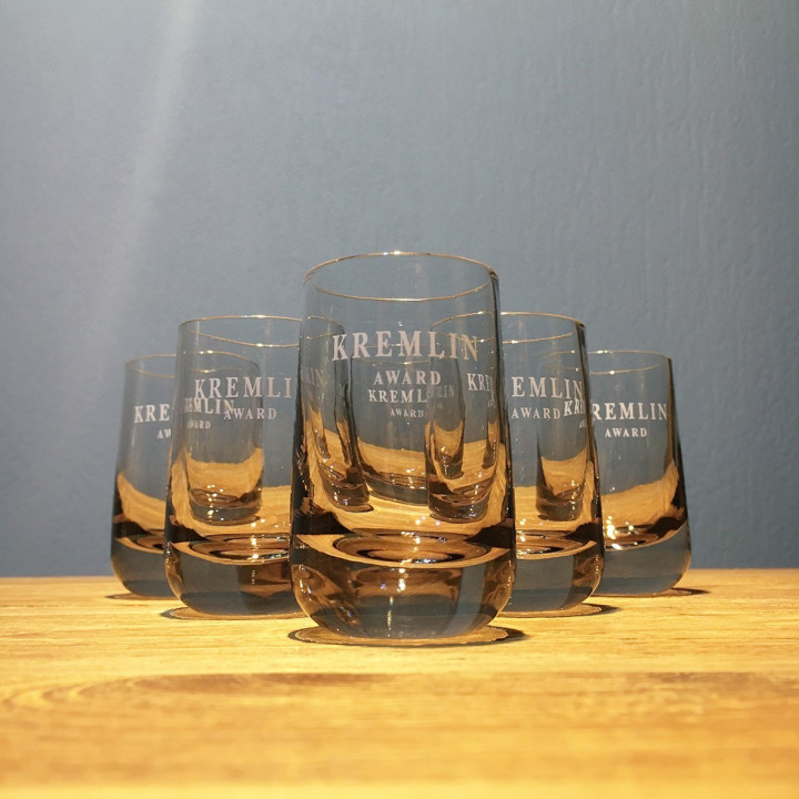 Glass Kremlin Award vodka