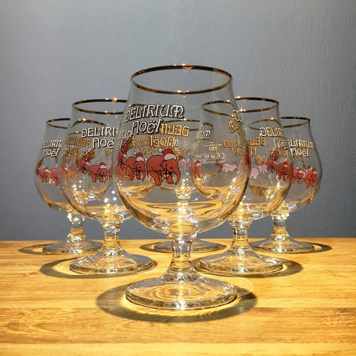 Glass Beer Delirium Tremens Noël