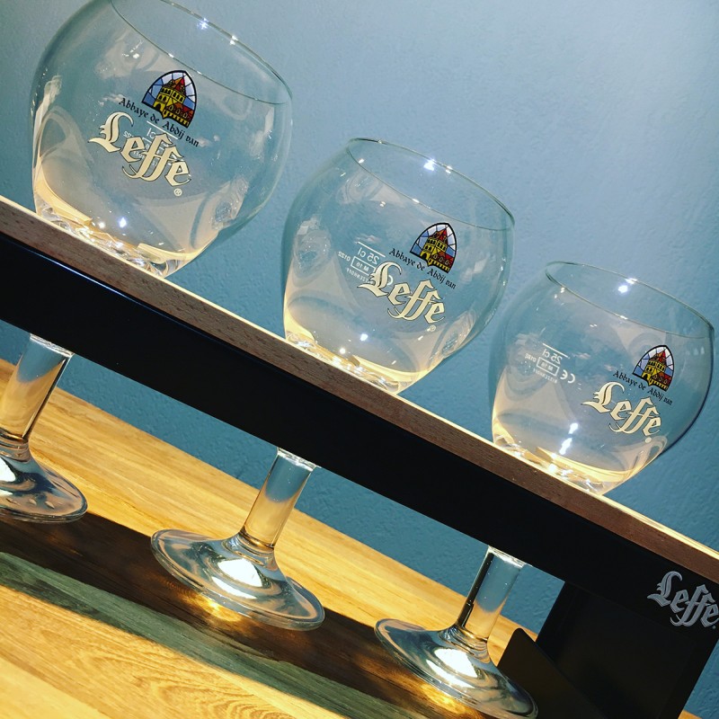 Set Half meter Leffe + 3 glasses 25cl