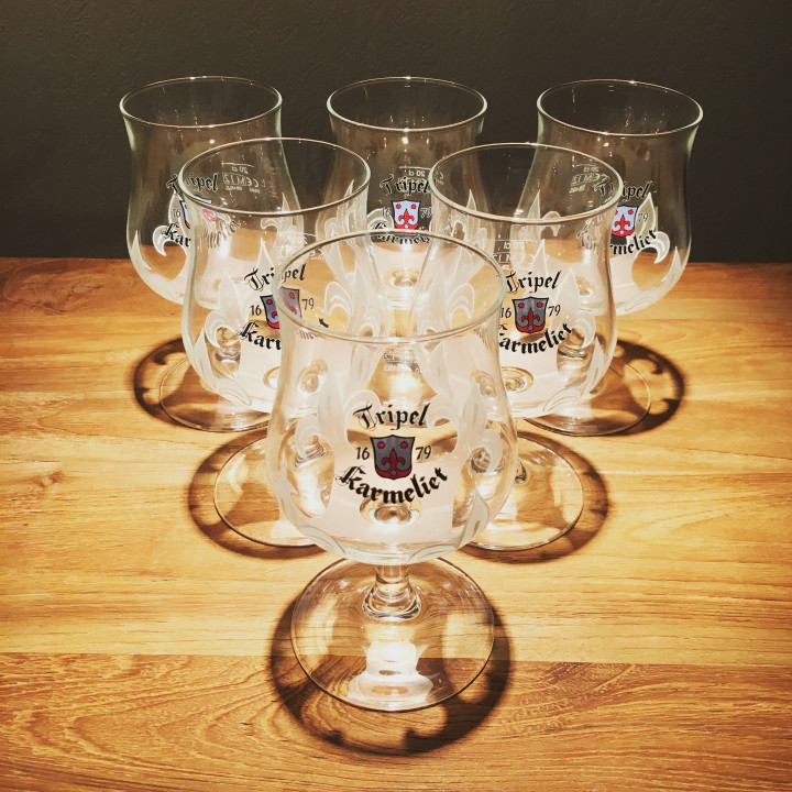 Verre bière Triple Karmeliet galopin modèle 1