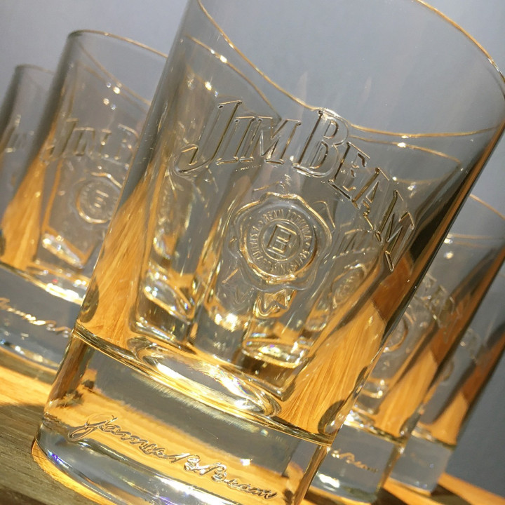 Glas Jim Beam tumbler model 2