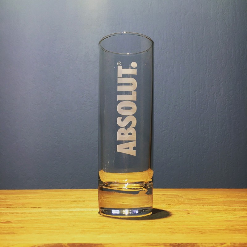 Glass Absolut vodka drink 22cl