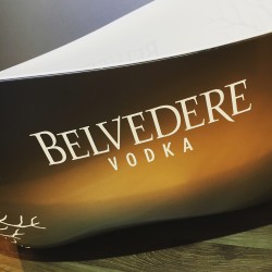 Positief begin Souvenir Flessenemmer-ijsemmer Belvedere vodka silver 4fl