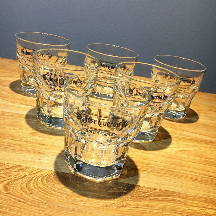 Glass Cuervo on the rocks