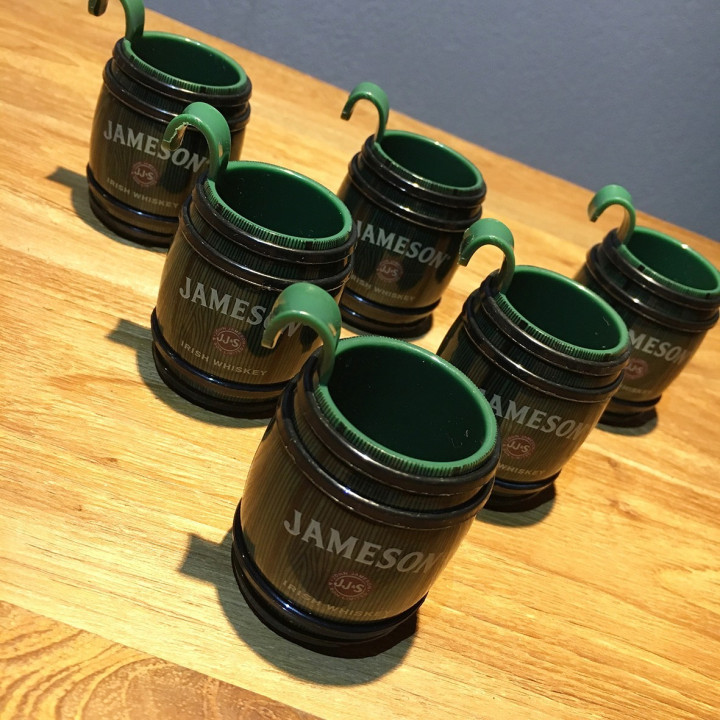 Glass Jameson shooter pvc