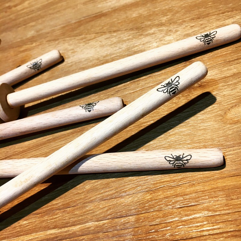 Swizzle stick Jack Daniel's Honey wooden model x6