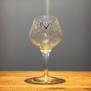 Verre Bière Bush modèle craquelé 25cl