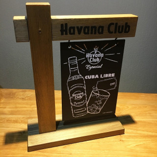 Slate chalkboard Havana Club Especial
