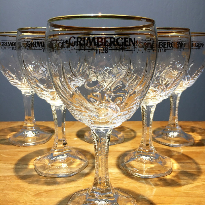 Glass beer Grimbergen phenix Christmas edition