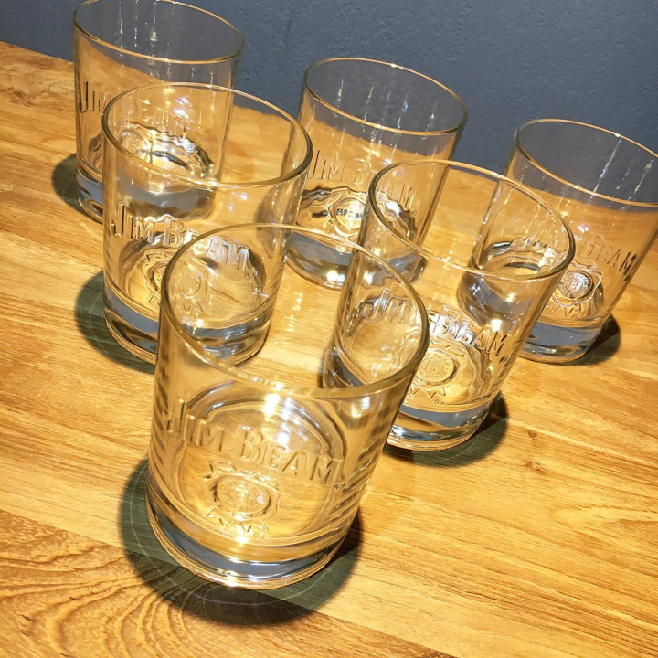 Glas Jim Beam tumbler model 3