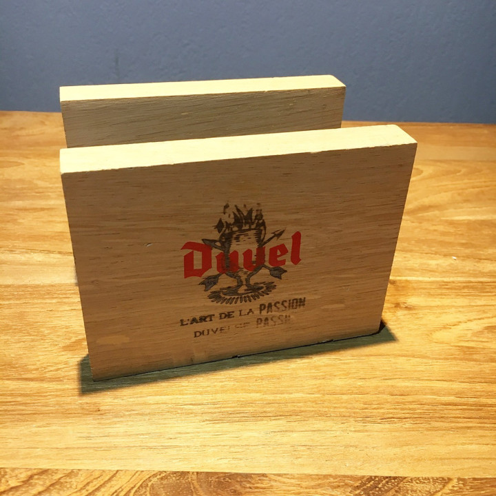 Cardholder Duvel in wood