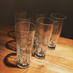 Glas Ricard long drink vierkante basis