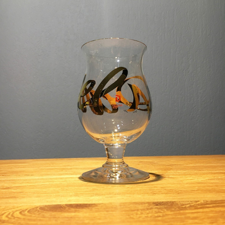 Verre bière Duvel collection 44 Tyrsa or