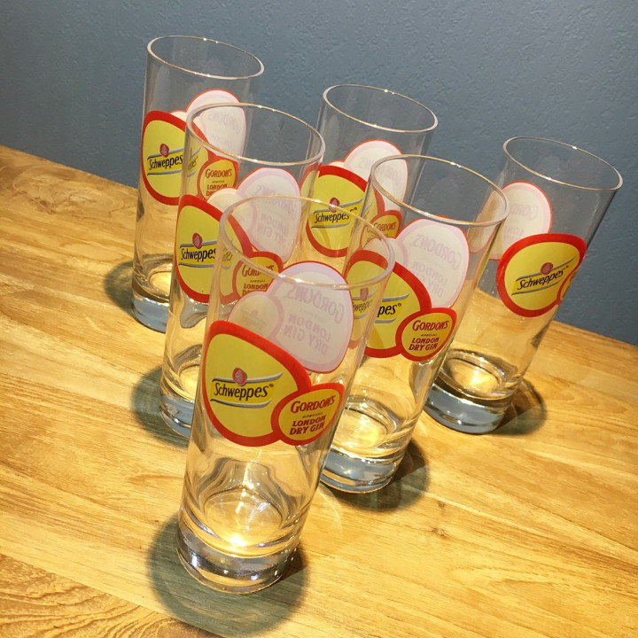 Verre Gin Gordon's Schweppes Tonic