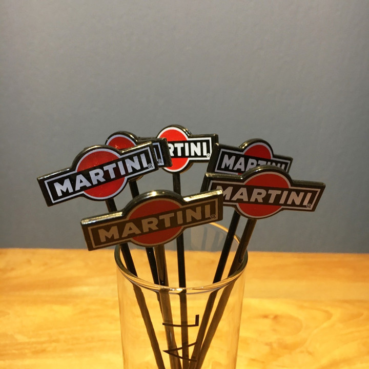 Swizzle Stick Martini vintage black x6