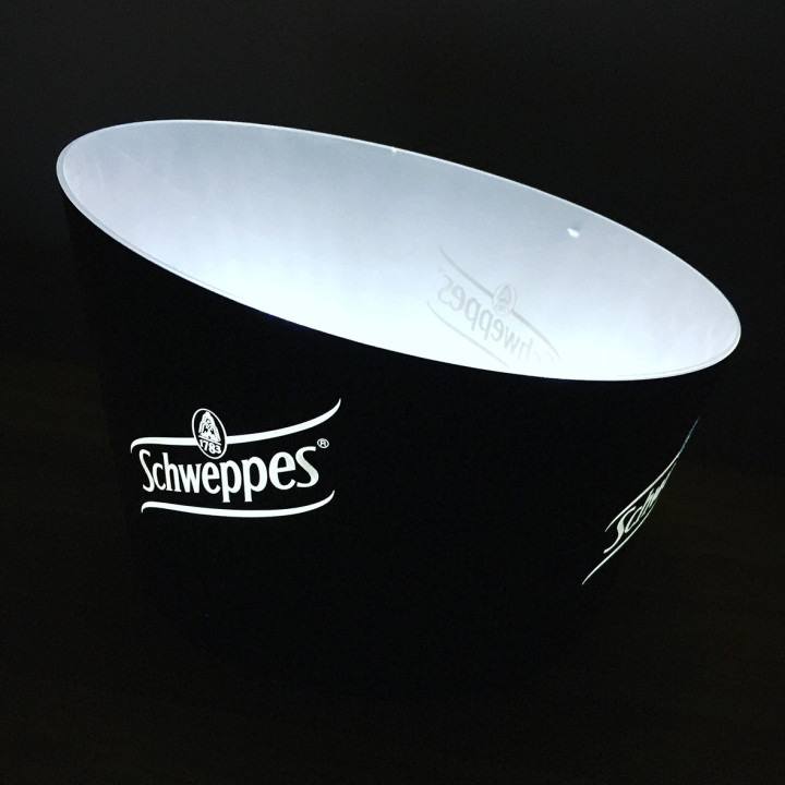 Ice bucket Schweppes LED 4b