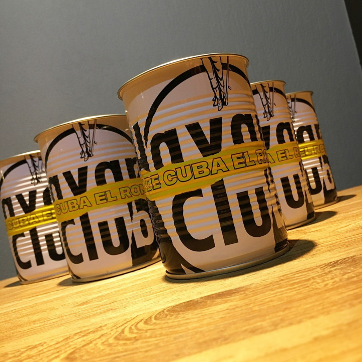 Verre Havana Club métal