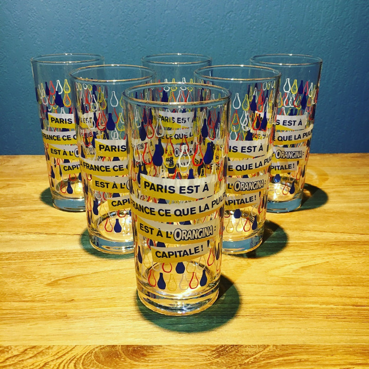 Glass Orangina model 2