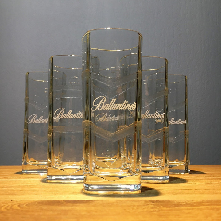 Verre Ballantines carré