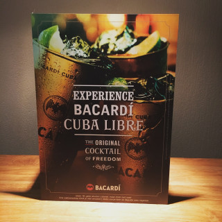 Decoratieve bakeliete wandplaat Bacardi