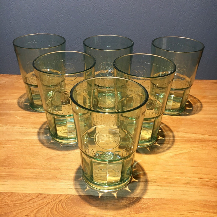 Verre Bacardi Mojito modèle 2 PVC