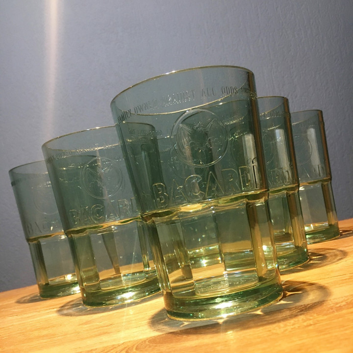 Verre Bacardi Mojito modèle 2 PVC