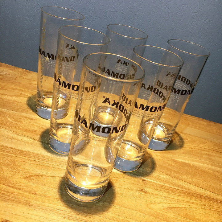 Verre Diamond Vodka long drink 32cl