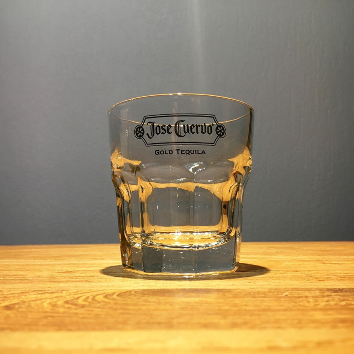 Glass Cuervo on the rocks