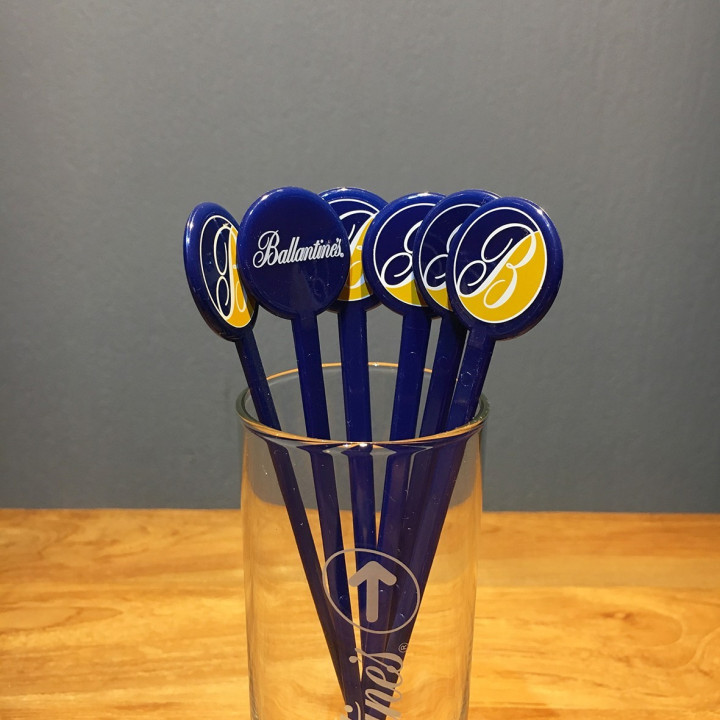 Swizzle Stick Ballantines x6