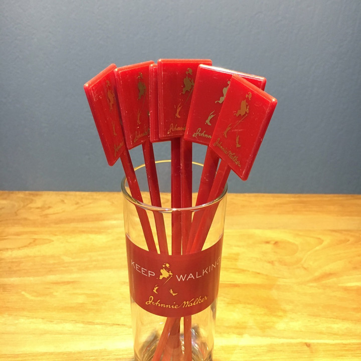 Swizzle stick Johnnie Walker x6 model 4