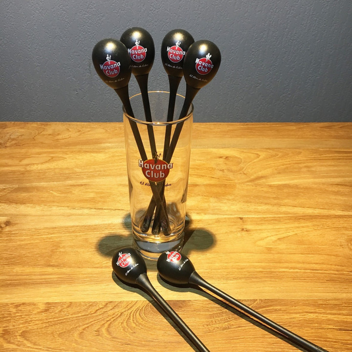 Swizzle stick Havana Club x6 model 3