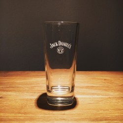 Glass Jack Daniel's white logo