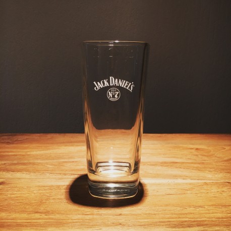Verre Jack long drink logo blanc