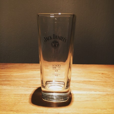 Glass Jack Daniel's black logo