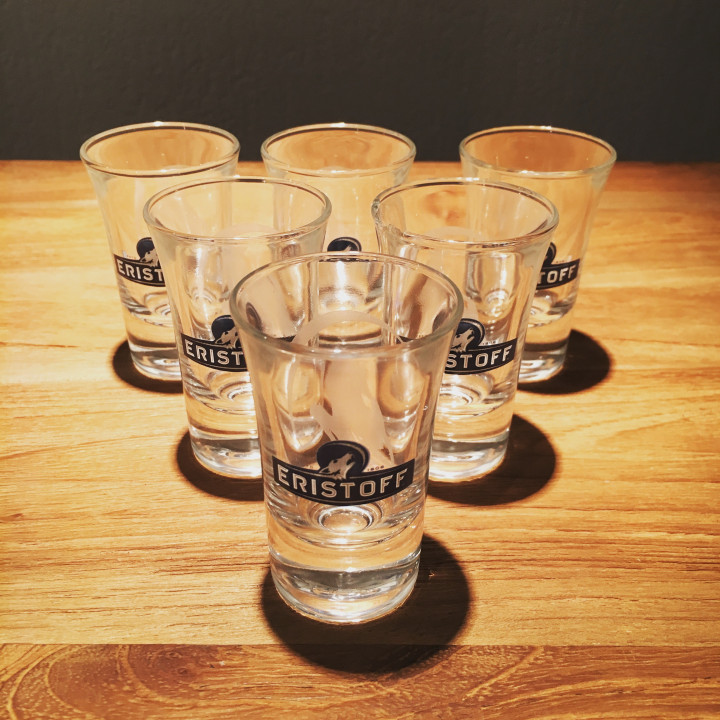 Verre Eristoff shooter modèle 3