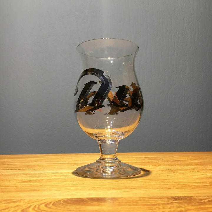 Verre bière Duvel collection 43 Tyrsa argent